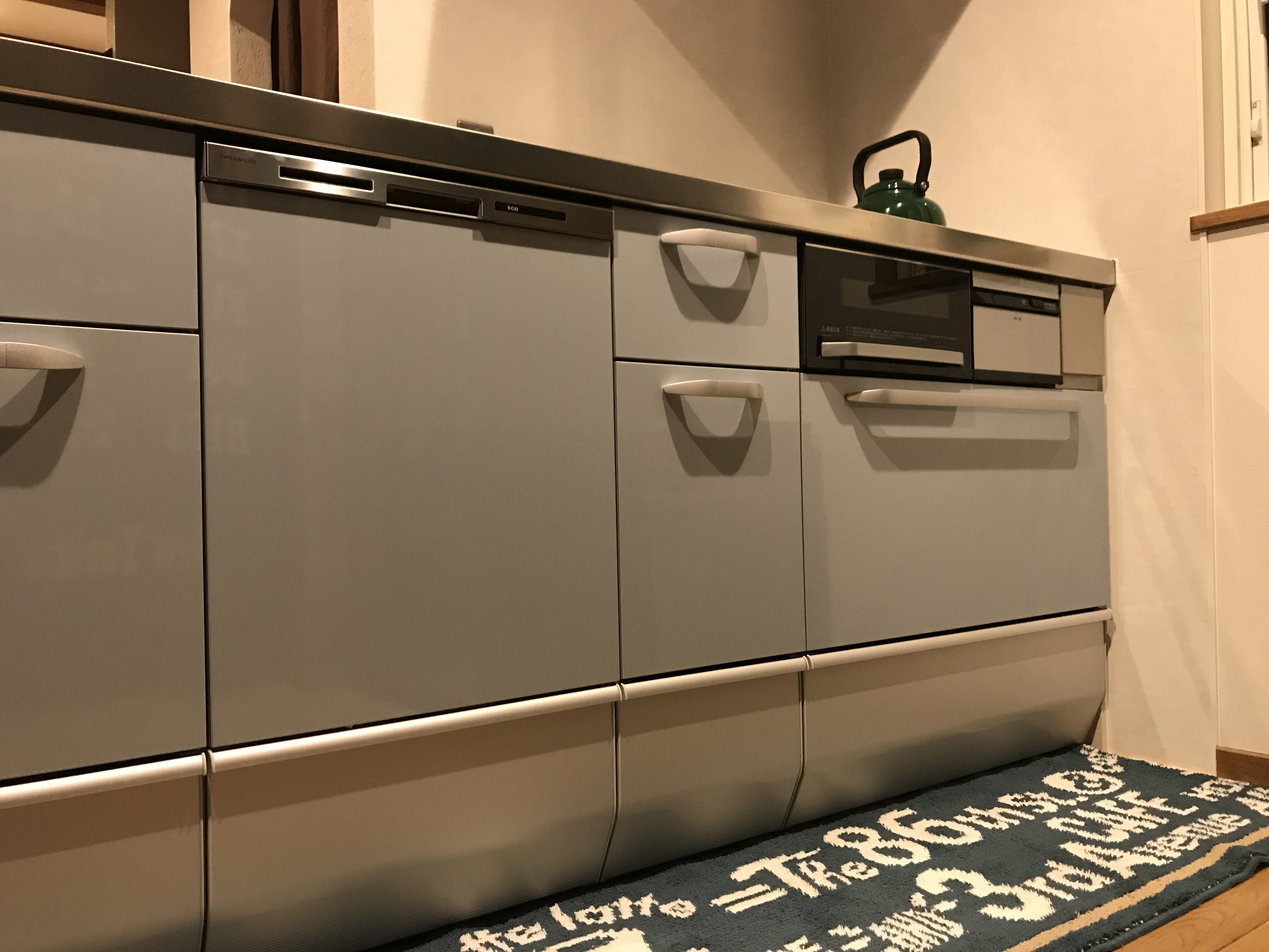 ストア ZWPM45M18KDS-E クリナップ ラクエラ プルオープン食器洗い乾燥機 シルバー 扉面材タイプ